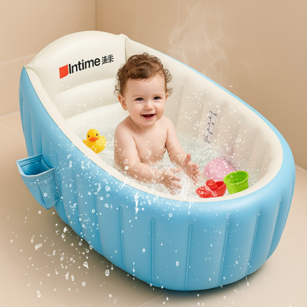 SnuggyTub™ – Inflatable Comfort Bathtub for Babies (0–3 Years)